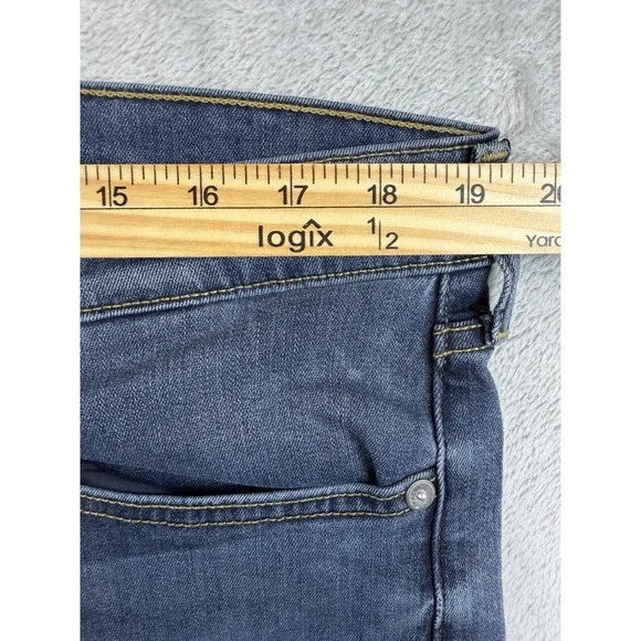 Paige Jeans Men's 38x33 Blue Dark Wash Croft Stretch Skinny Straight Denim - Picture 8 of 11